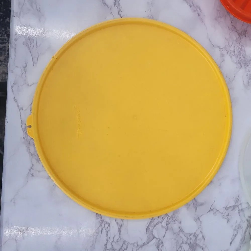 Tupperware Vintage Colorful Kitchen Lid Set
